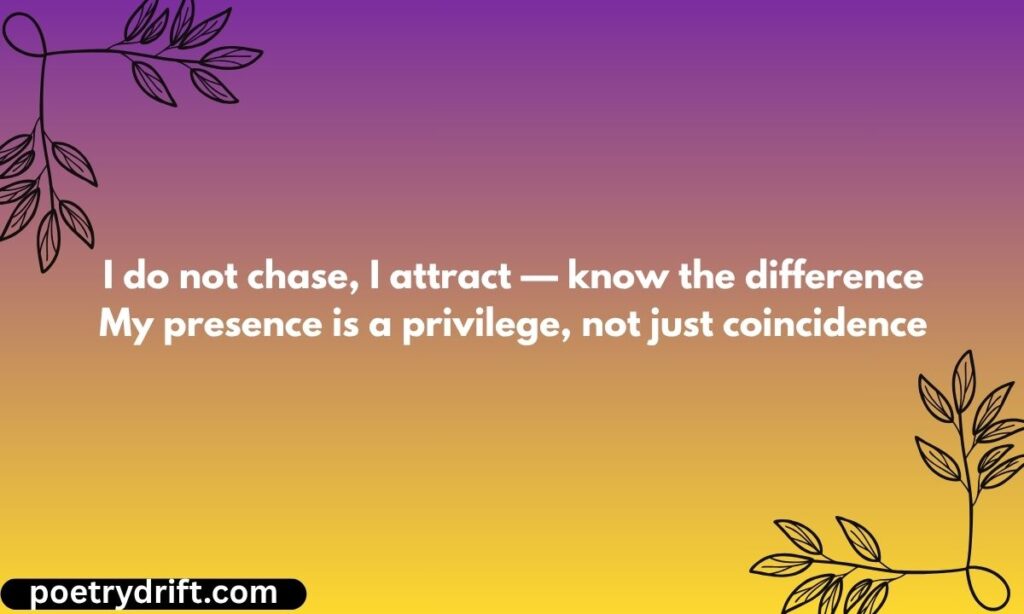 English Poetry Two Lines — Attitude