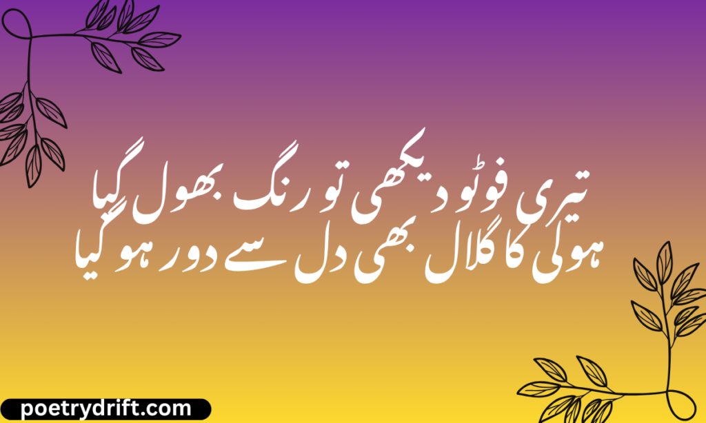 Holi Sad Shayari Image
