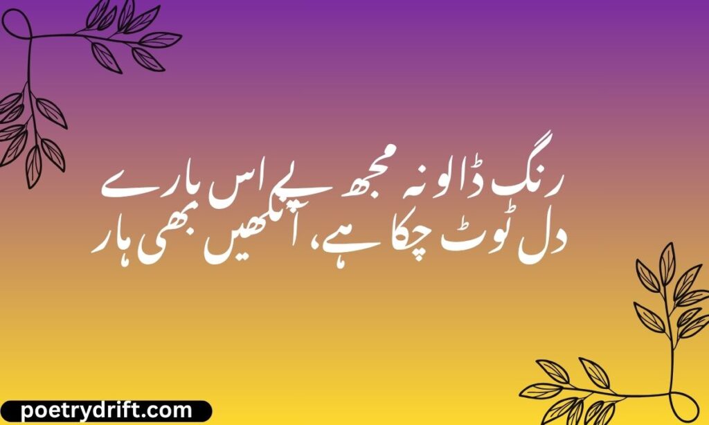 Holi Sad Shayari in Hindi