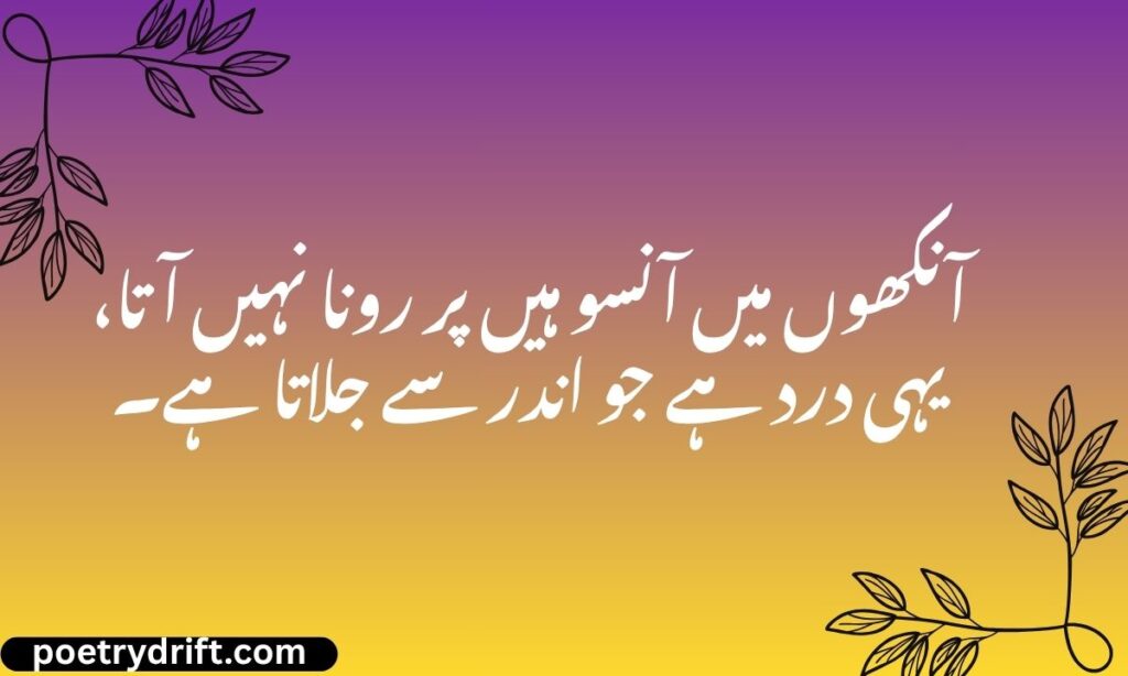 Sad Shayari in Urdu 2 Lines (1)