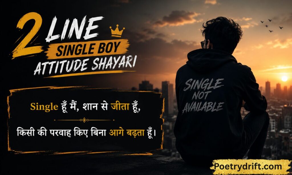 2 Line Single Boy Attitude Shayari