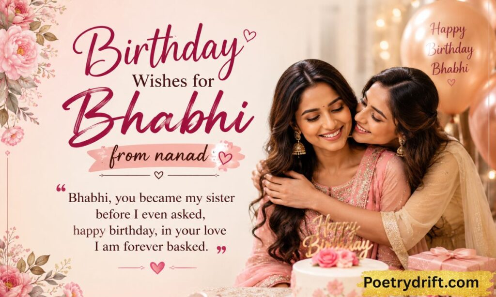 Birthday wishes for Bhabhi from nanad
