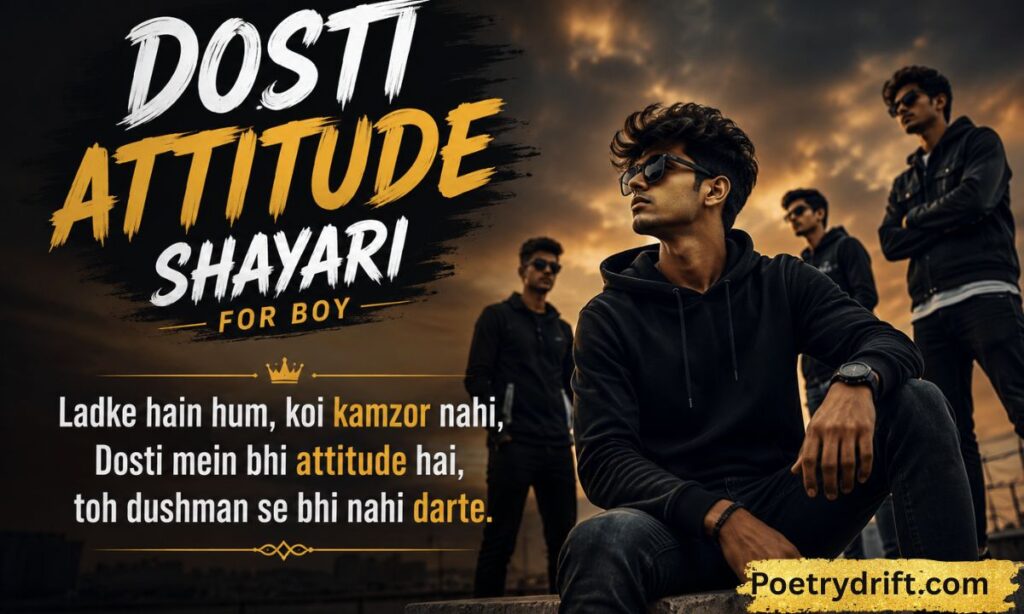 Dosti attitude shayari for boy