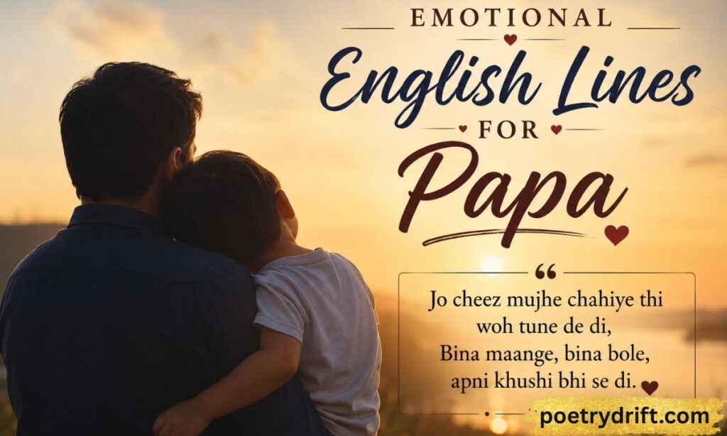 Emotional English Lines for Papa