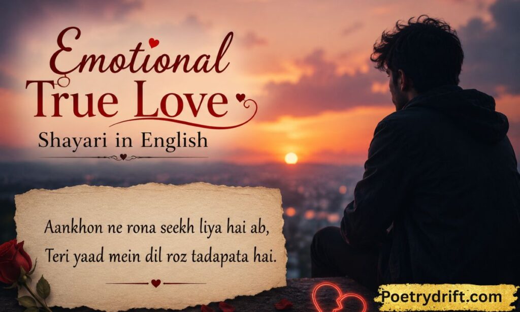 Emotional True Love Shayari in English