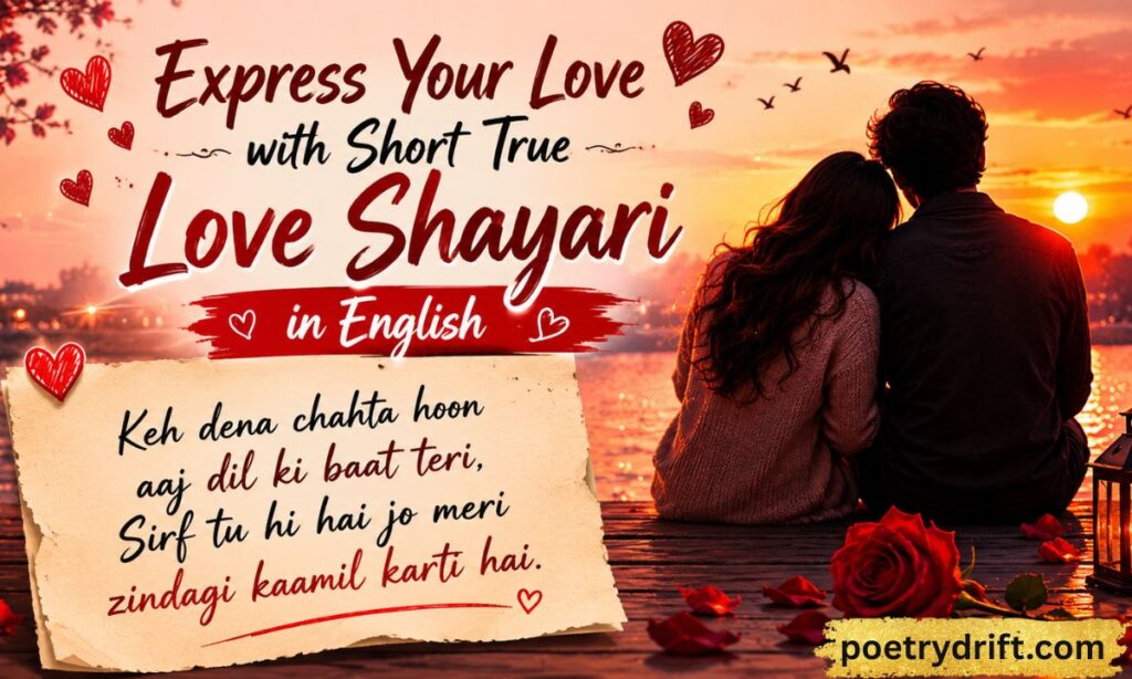Express Your Love with Short True Love Shayari in English