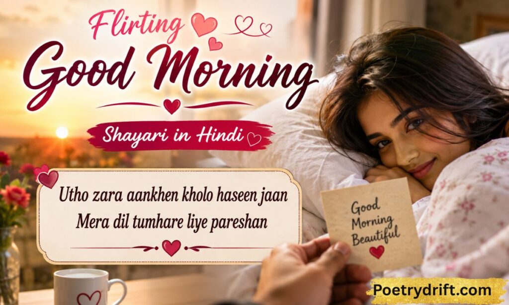 Flirting Good Morning Shayari in Hindi