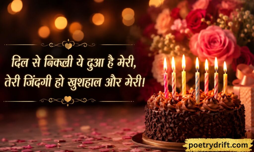 Happy Birthday Wishes Shayari (हैप्पी बर्थडे विशेस शायरी)