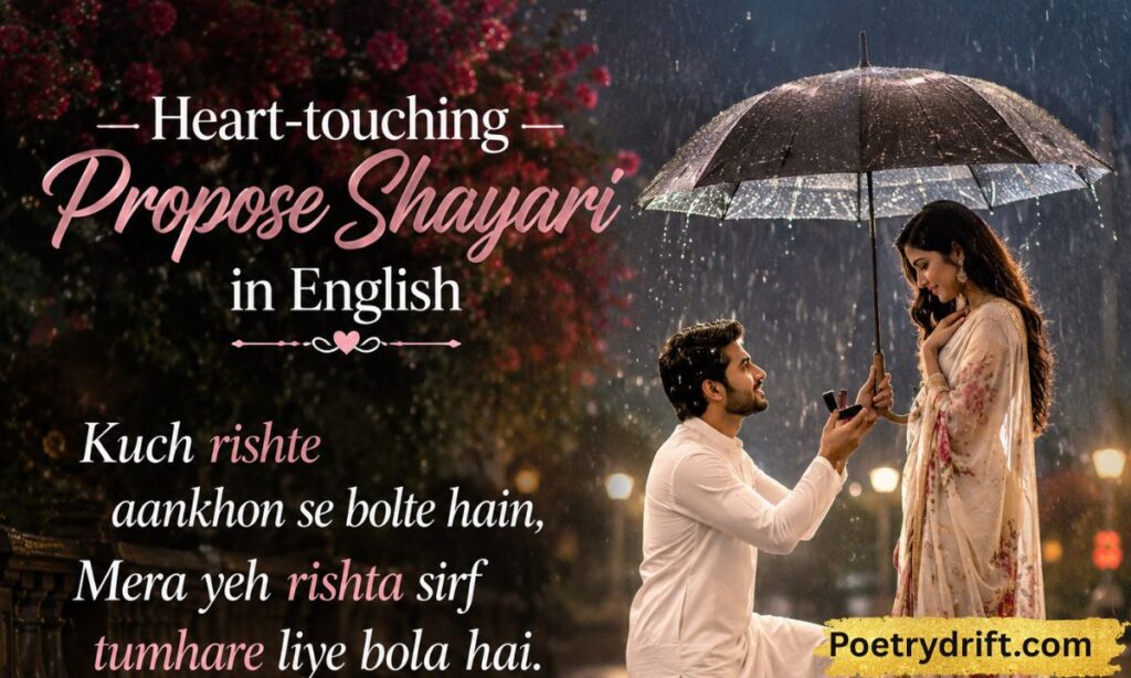 Heart-touching Propose Shayari in English