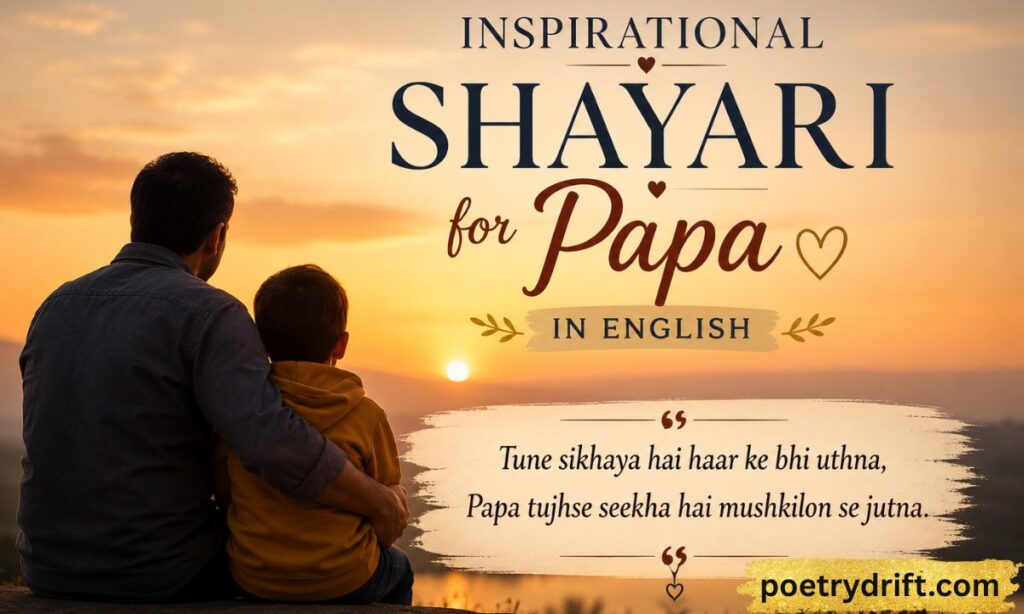 Inspirational Shayari for Papa in English