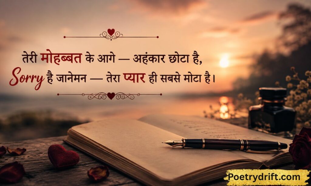 Love Sorry Shayari