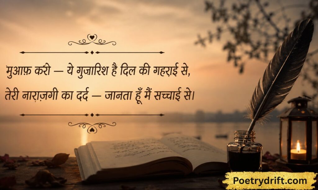 Maafi Shayari Urdu in Hindi text