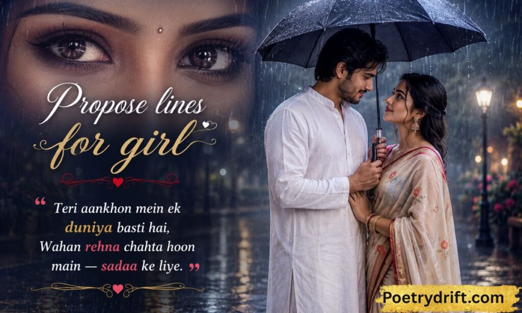 Propose lines for girl