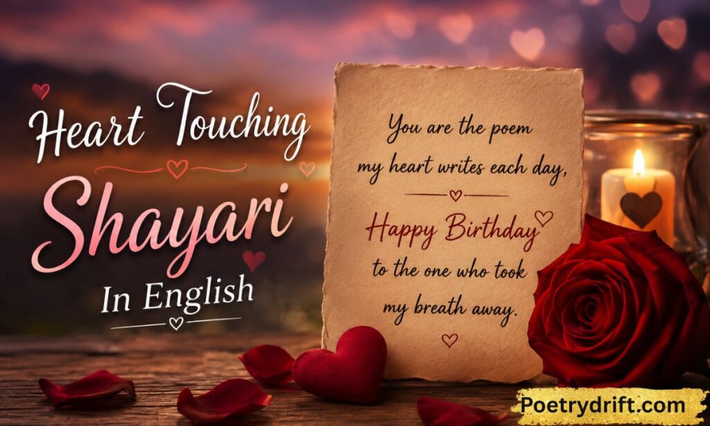 Romantic English Birthday Shayari for Lover
