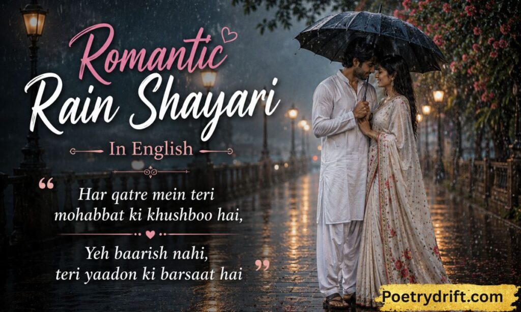 Romantic Rain Shayari In English