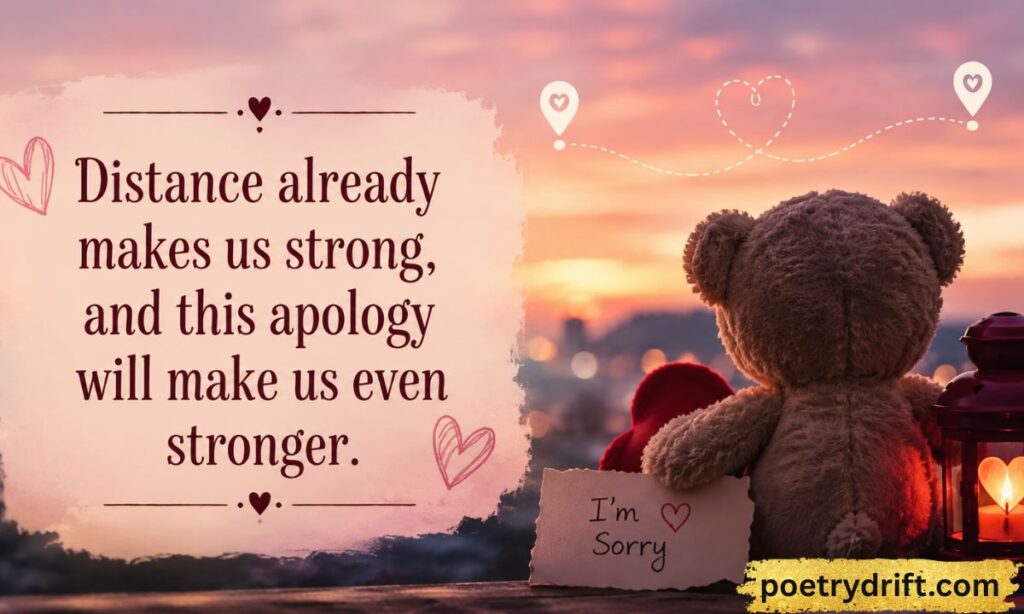 Romantic and Heart Touching Apology Message To My Love Long Distance