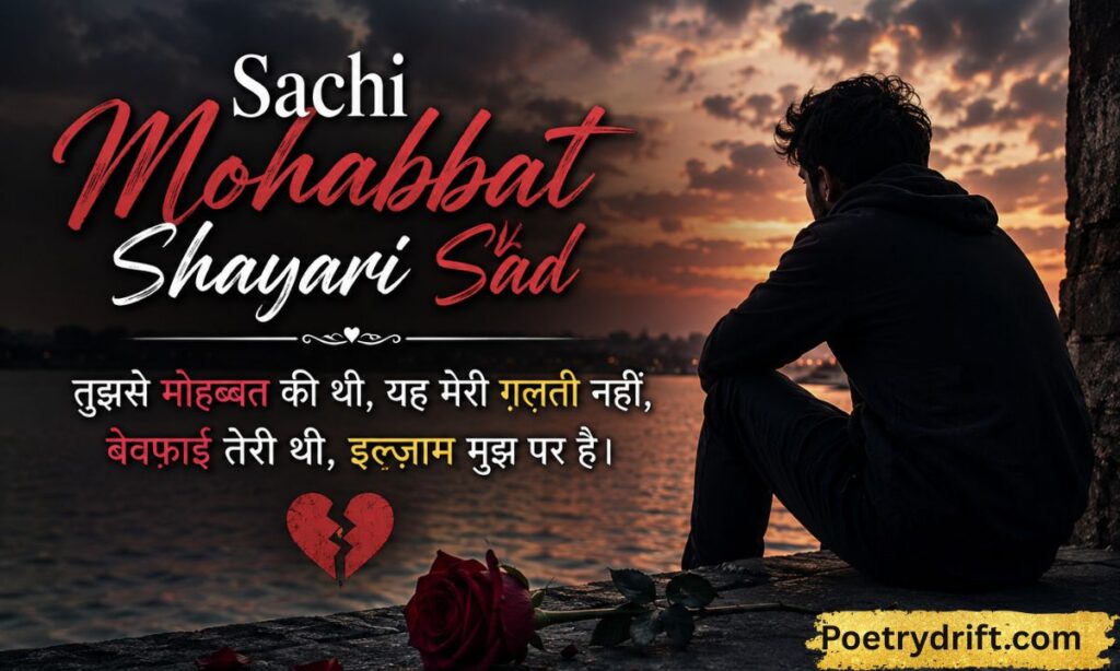 Sachi Mohabbat Shayari Sad