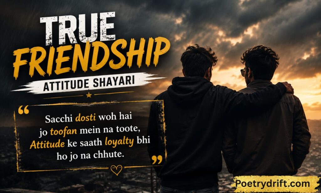 True Friendship Attitude Shayari