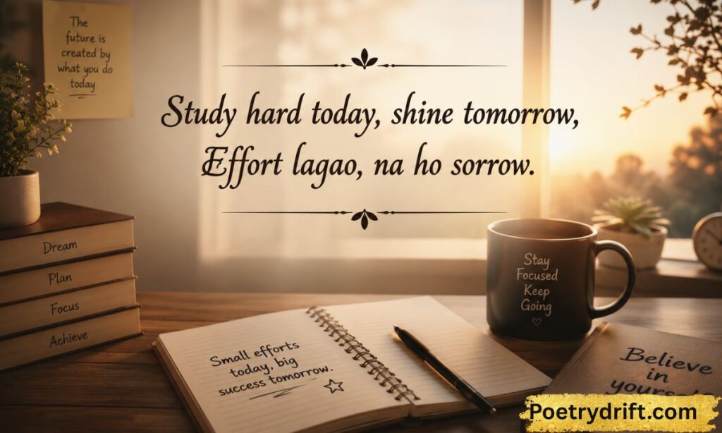 english motivational shayari for students