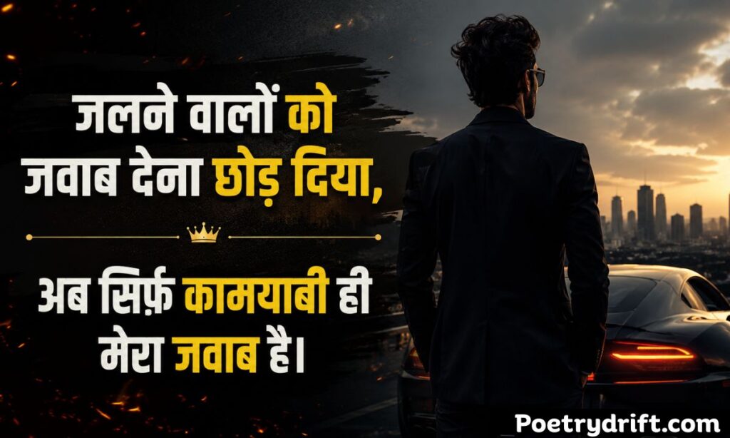 किसी को जलाने की एटीट्यूड शायरी 2 Line