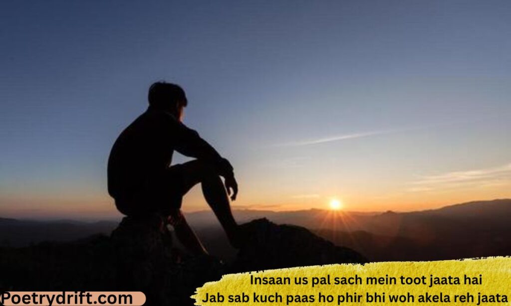 Alone Sad Shayari in English