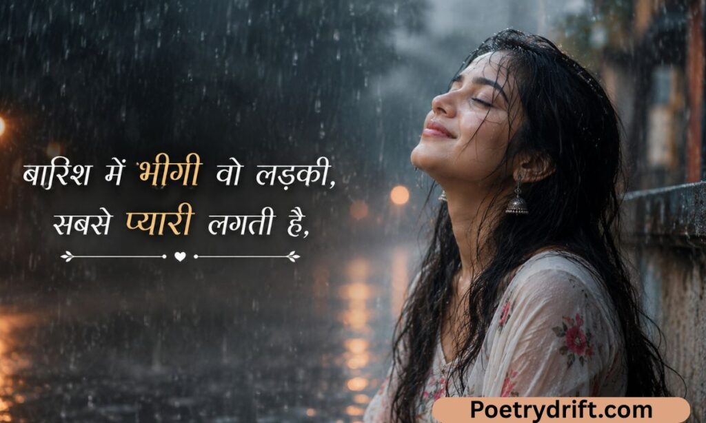 Barish shayari in hindi for girl