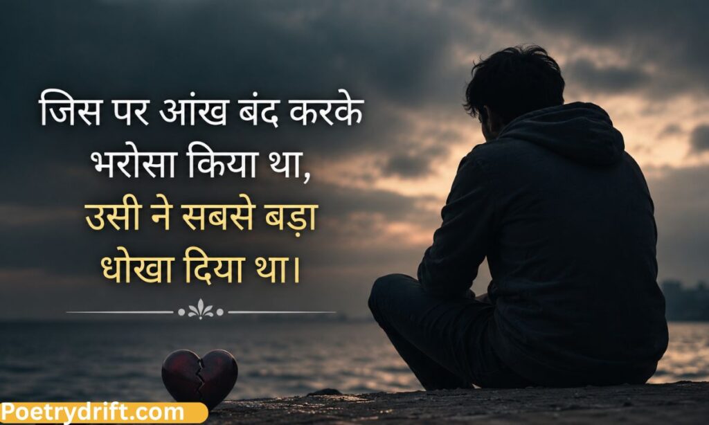 Bharosa Rishte Dhoka Shayari