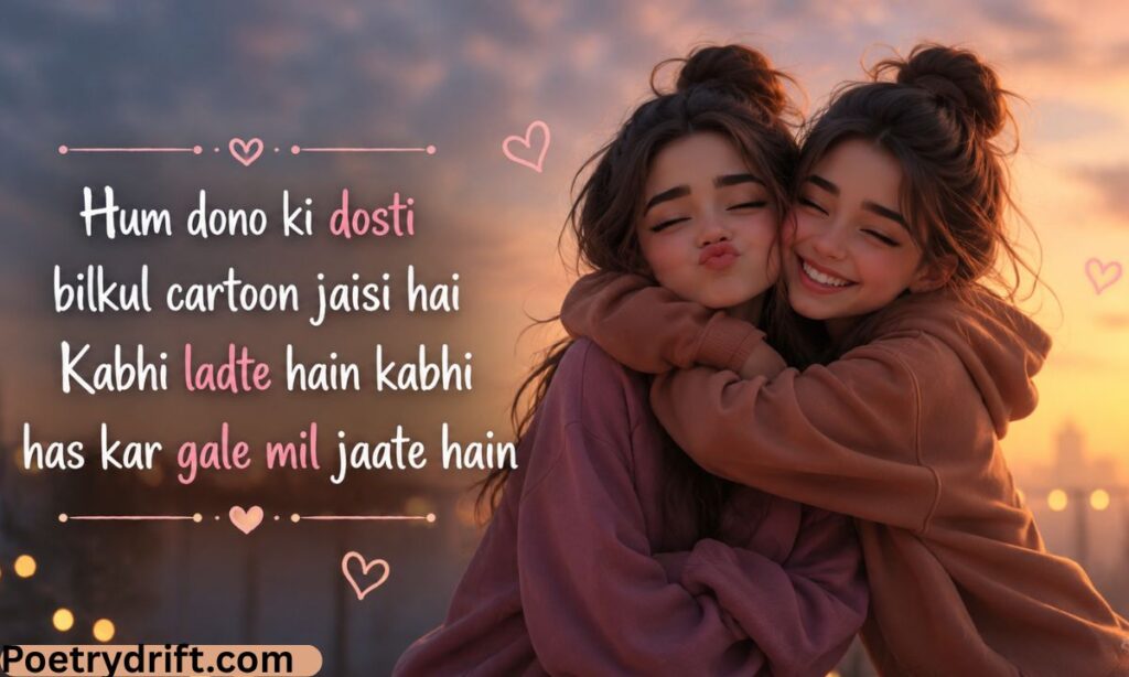 Cute Shayari ,Best friend shayari in english 2 line💗
