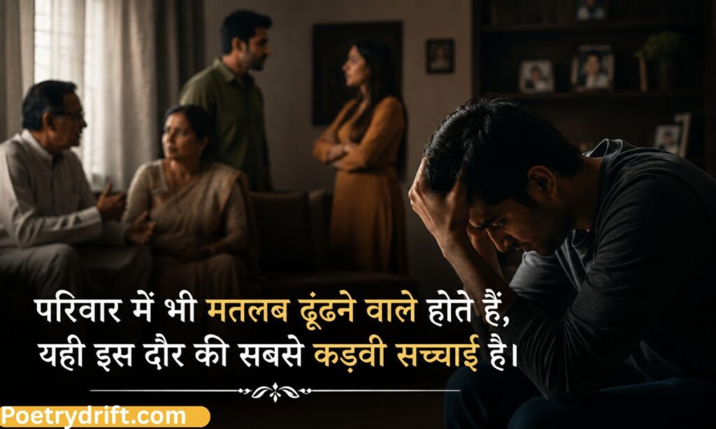 Family Shayari Matlabi Rishte Dhoka Shayari