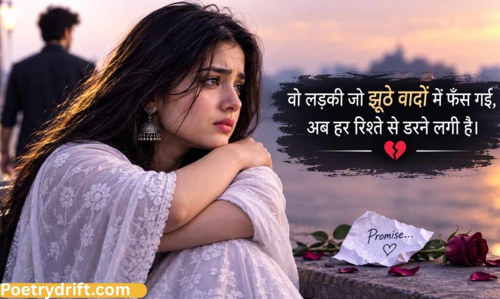 Jhoot Shayari in Hindi for Girl