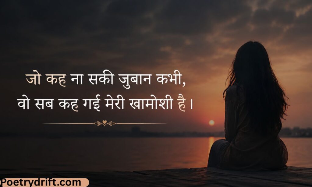 Khamoshi Shayari