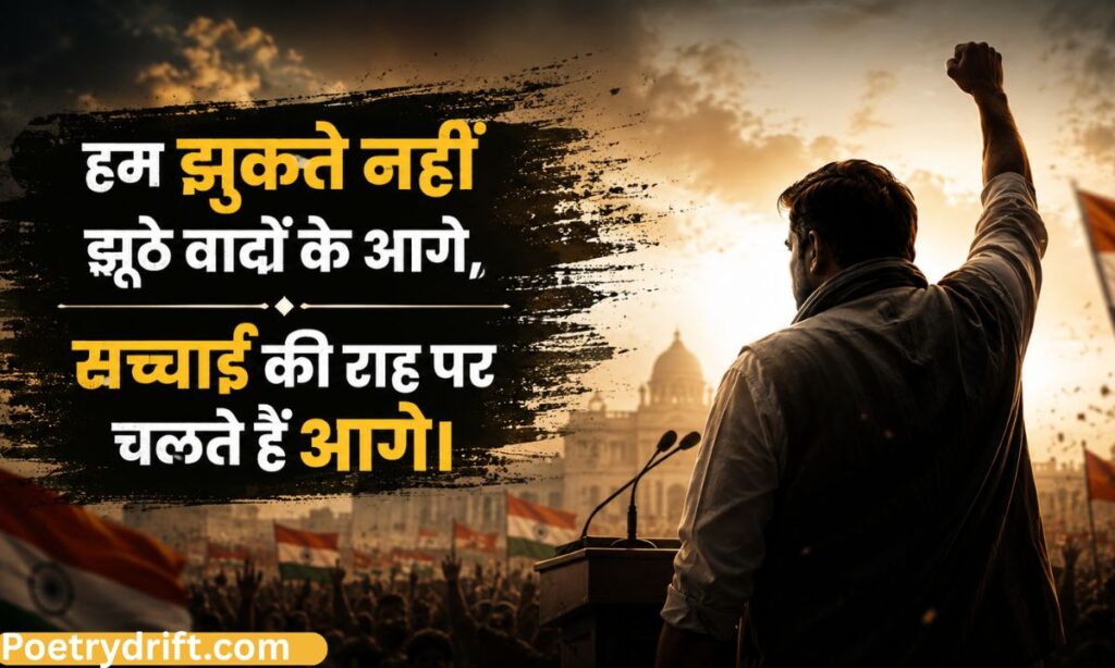 Political Shayari attitude