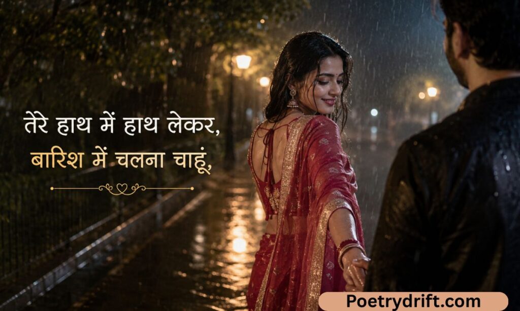 Romantic barish shayari in hindi