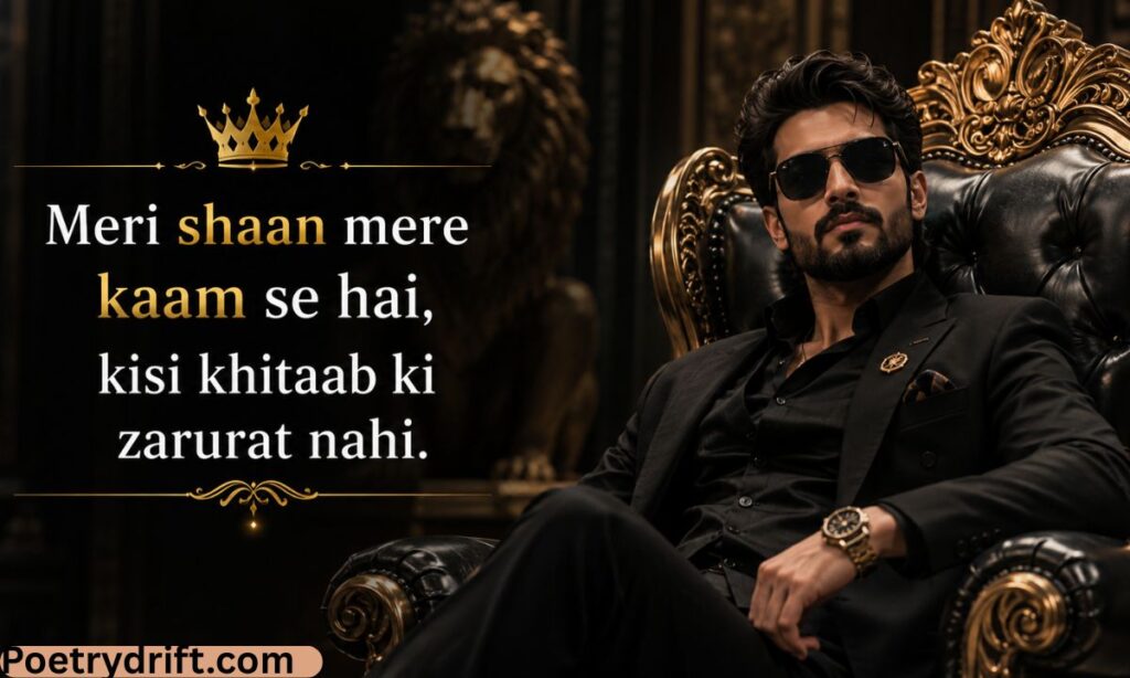 Royal Attitude Shayari in English