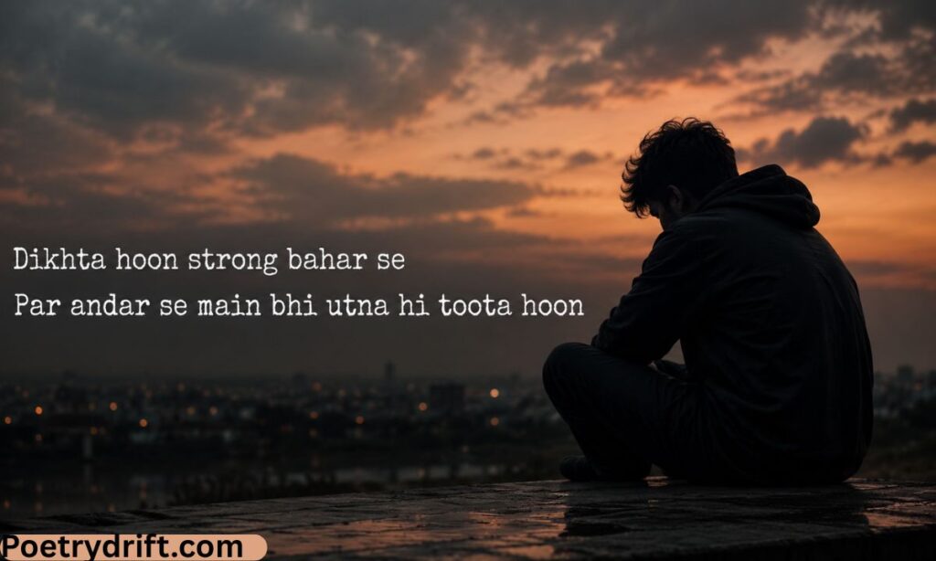 Sad Broken Shayari in English for Boy