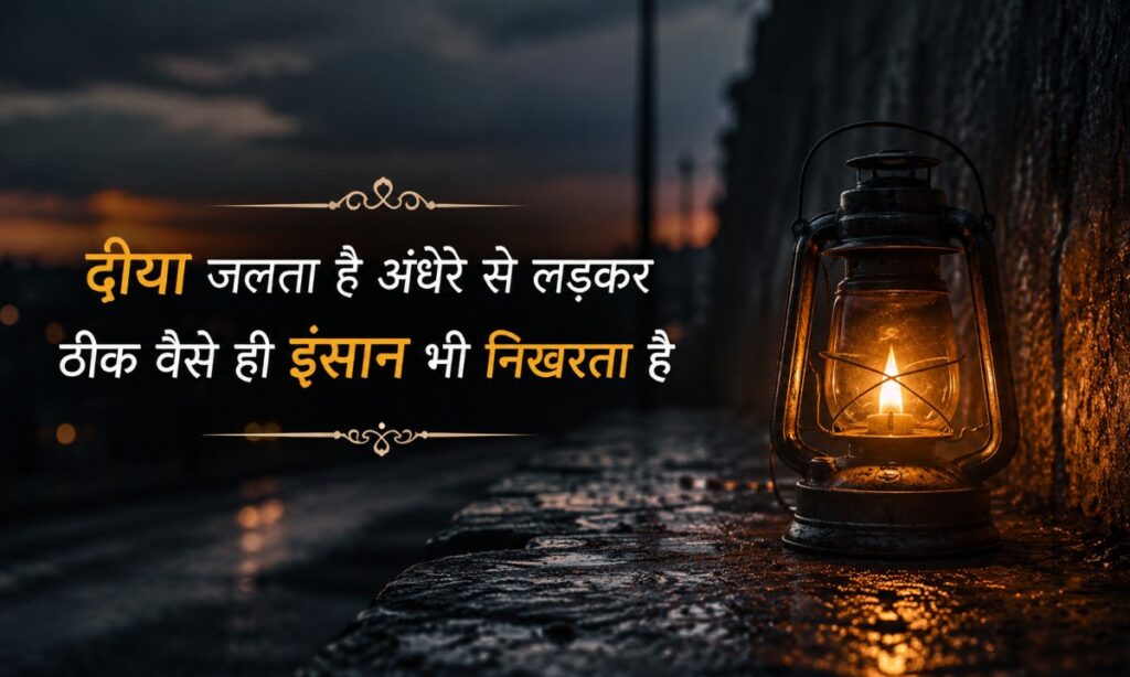 Sad Motivational Shayari in Hindi Font