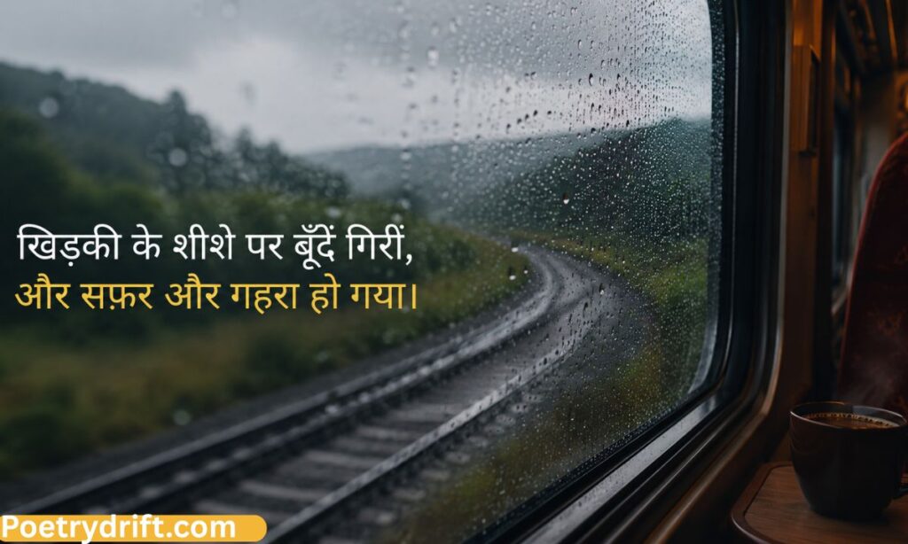 Train Safar Shayari in Hindi 2 Line