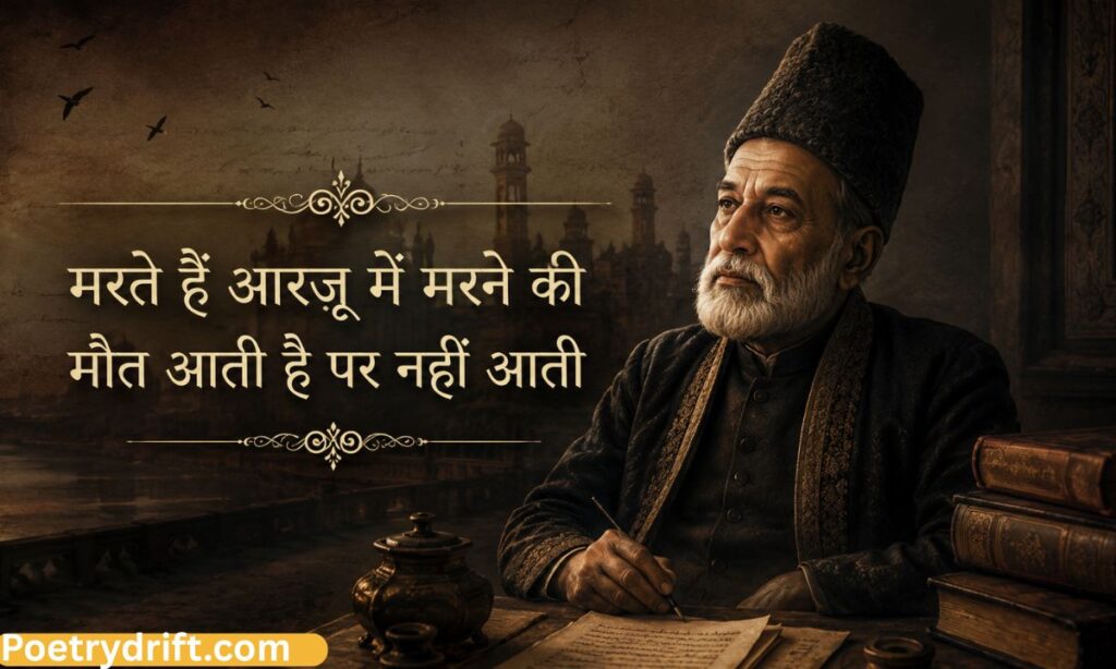 Zindagi Mirza Ghalib Shayari in Hindi