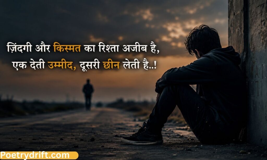 kismat zindagi sad shayari