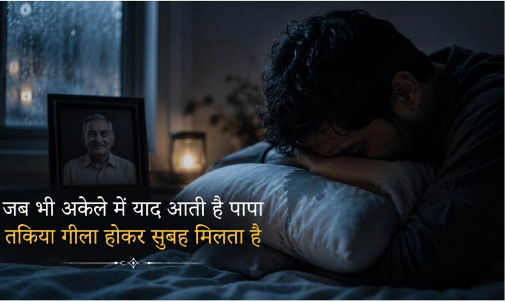 miss you papa shayari 2 line😢 (आँखों से आँसू)