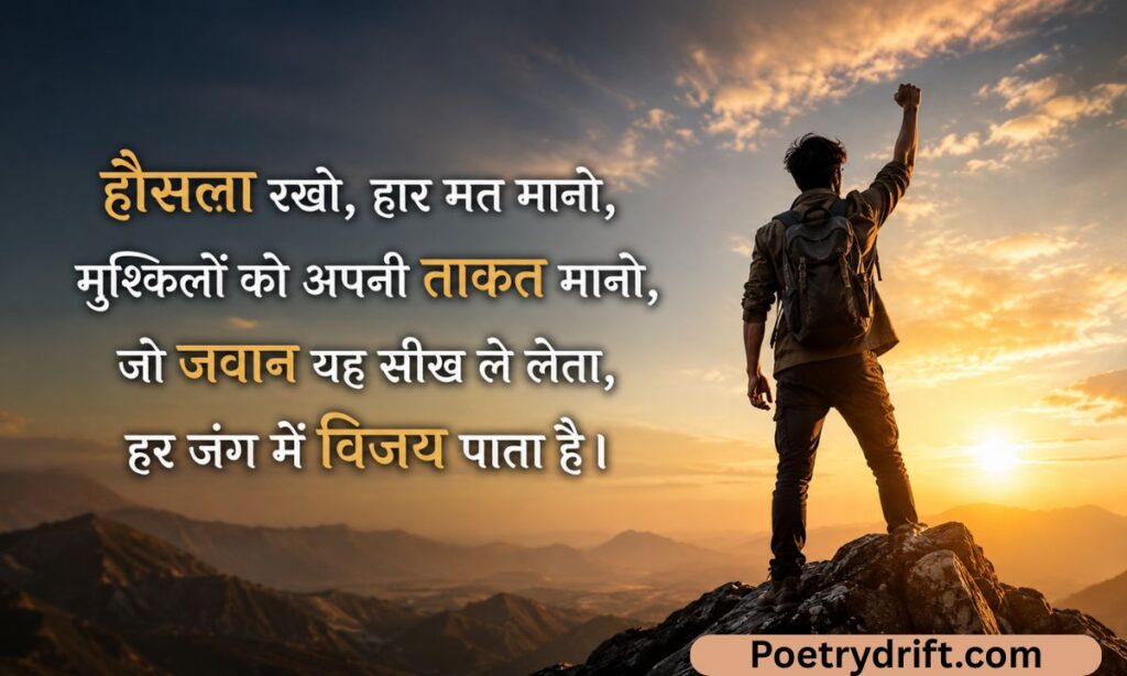 जवान हौसला मोटिवेशन शायरी
