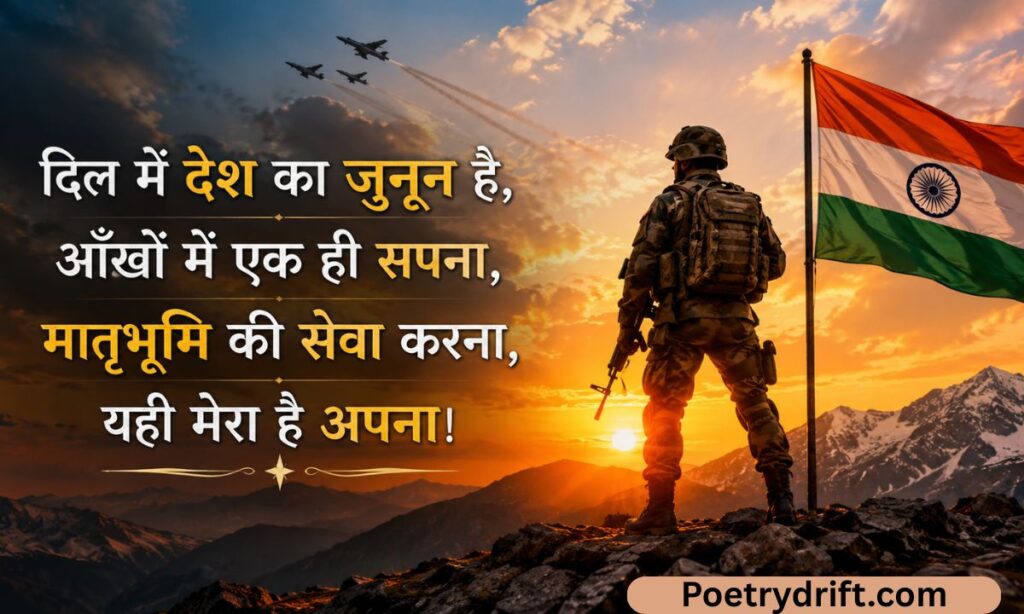 देशभक्ति जोश भरी आर्मी शायरी
