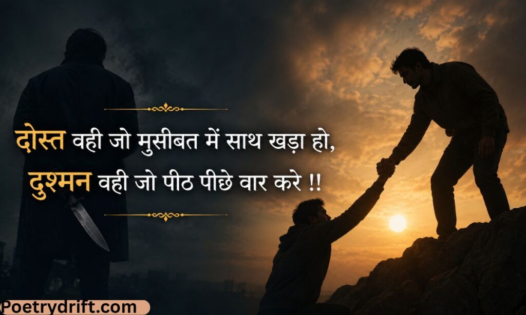 दोस्त दुश्मन शायरी