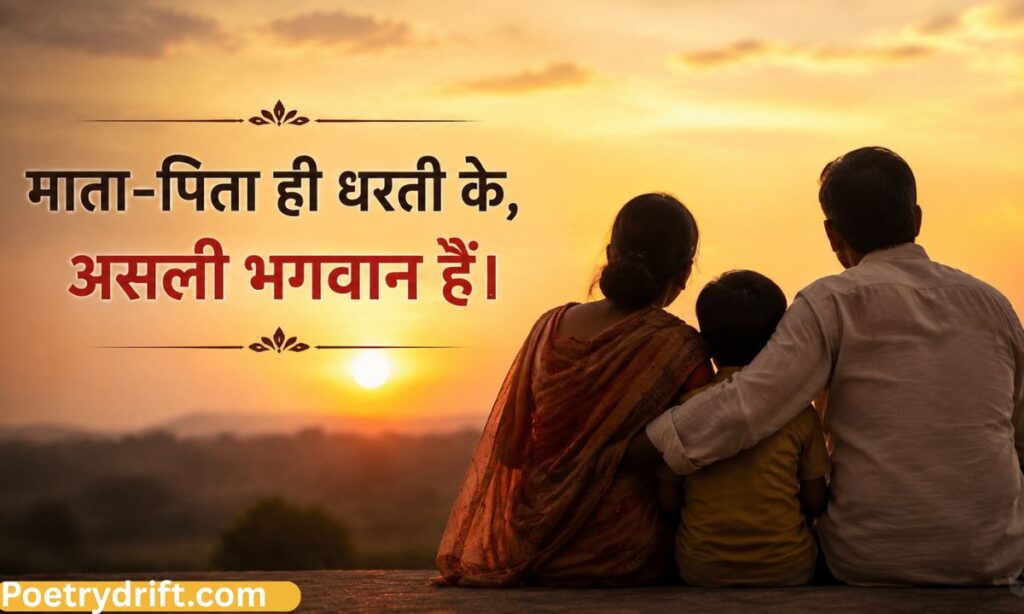 माता पिता पर कुछ लाइन