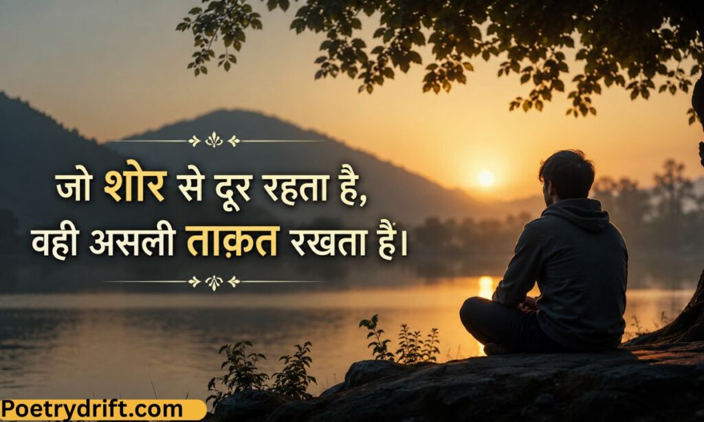 सादगी में छुपी ताकत पर शायरी