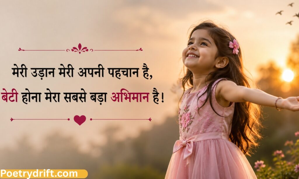 2 Line Shayari for Daughter in Hindi for Instagram