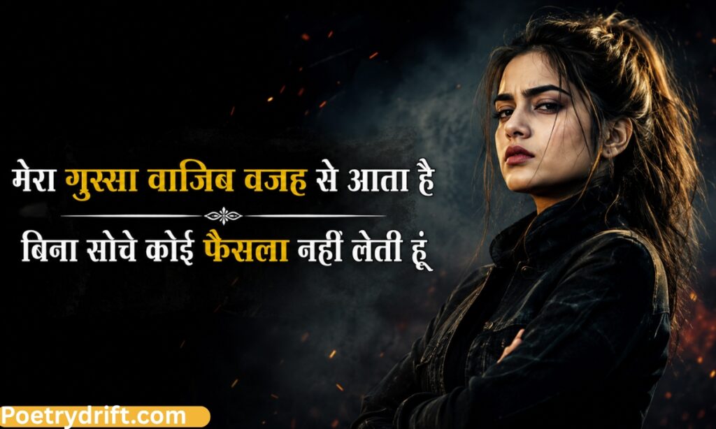 Angry Gussa Female Attitude Shayari