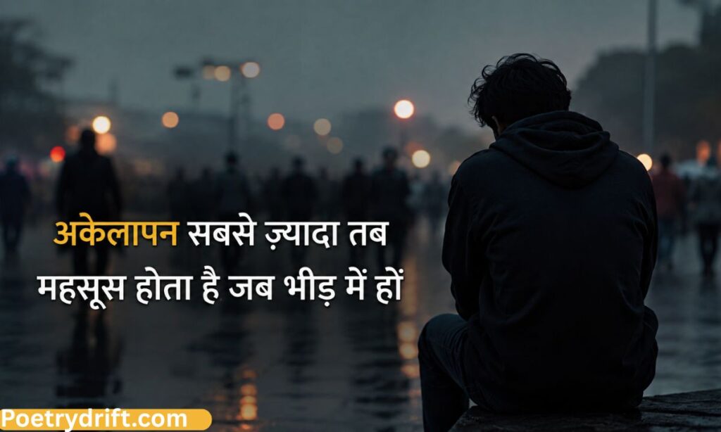 Deep One Line Sad Quotes in Hindi