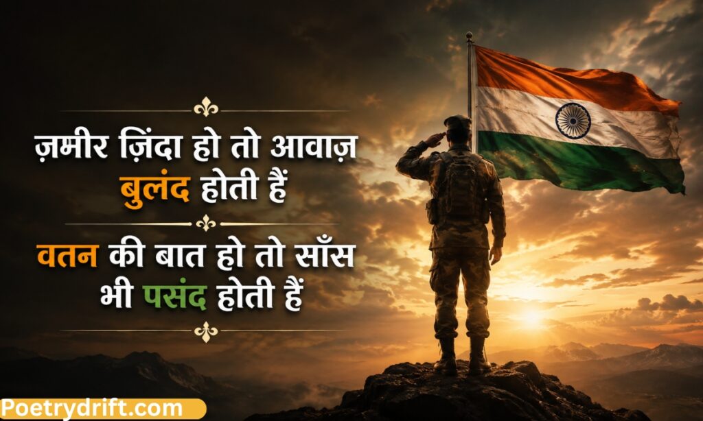 Desh Bhakti Attitude Shayari in Hindi