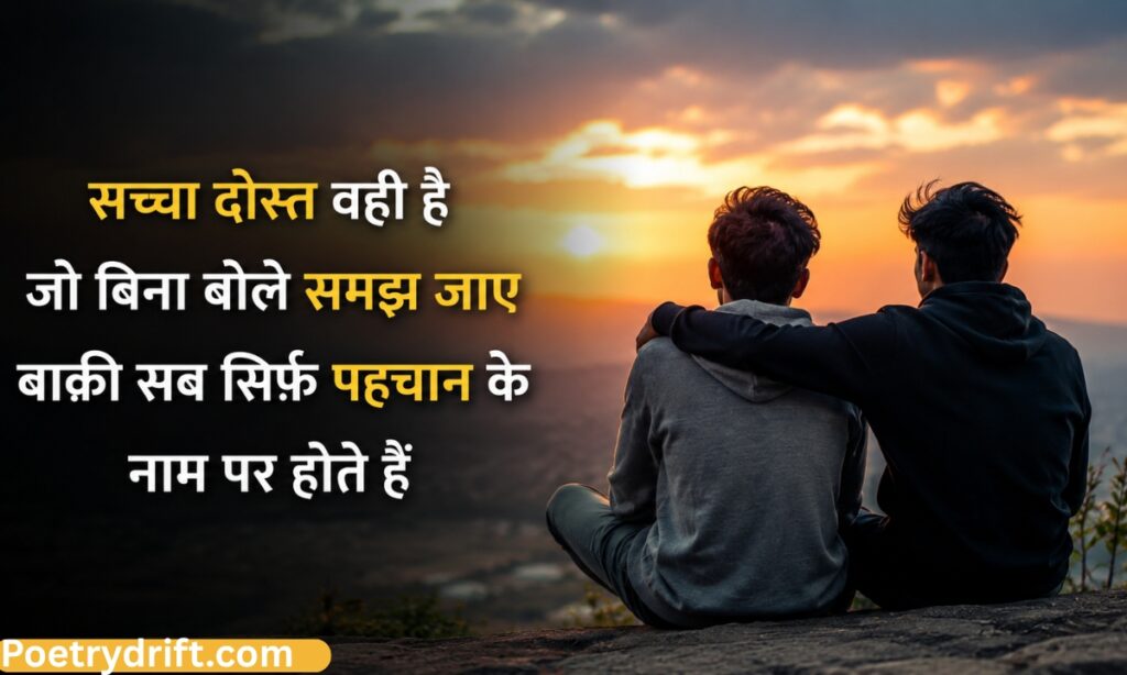Dosti Attitude Shayari in Hindi to English